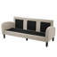 3 Seater Linen Sofa-1310563710