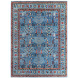 Aryana Wool Southwestern Area Rug in Blue/Rust
