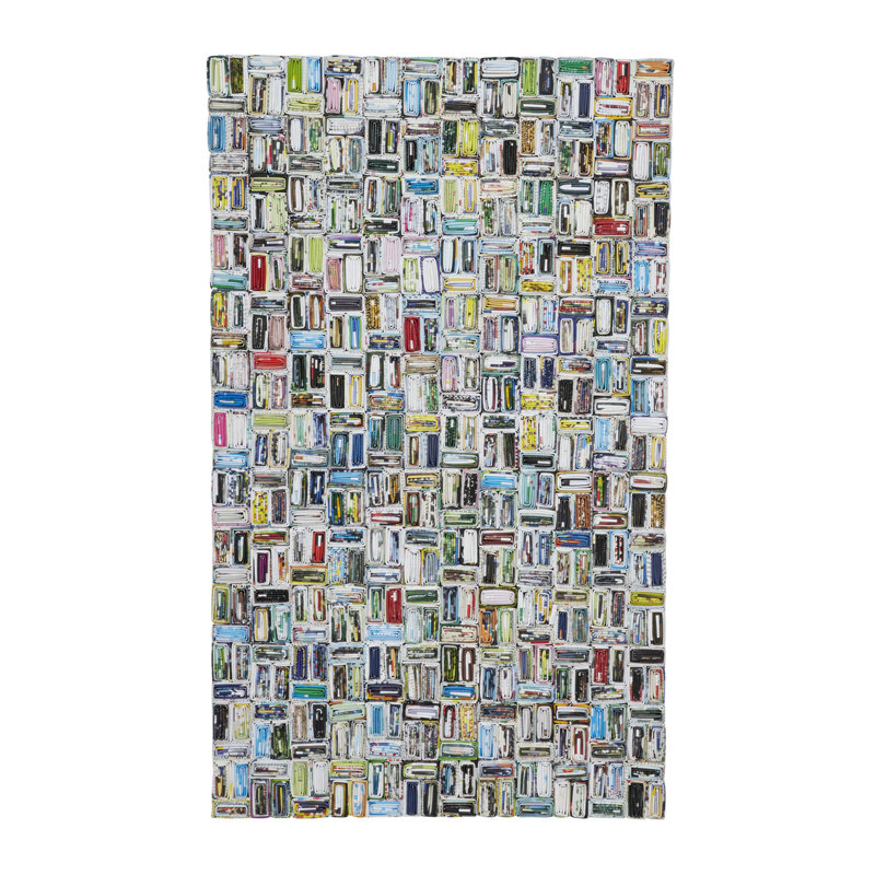 Paper Handmade Recycled Magazine Abstract Multi Colored Wall Decor