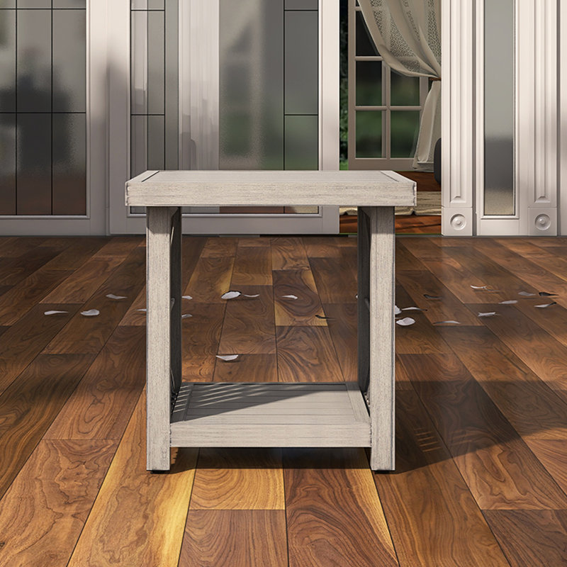 Table d'appoint extérieure carrée en aluminium l 20 po Alumacube