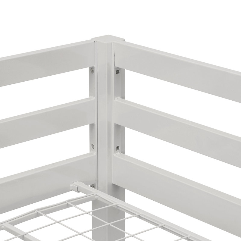 Lit mezzanine Audreena, Simple, Gris colombe
