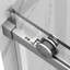 Porte de douche coulissante sans cadre l 56 à 60 po x H 72 po, porte de douche en verre imperméable avec système de fermeture en douceur supérieure, verre trempé de 5/16 po (8 mm), couche facile à nettoyer double face, nickel brossé