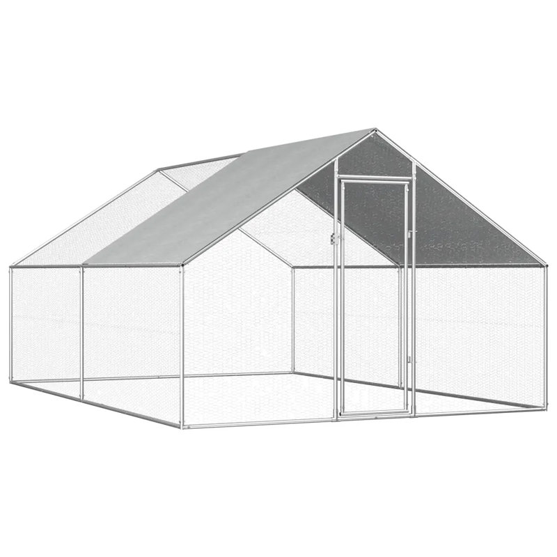 Harworth Chicken Run, 192cm H x 275cm W x 400cm D, Silver