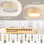 Plafonnier encastré 3 lumières 15,75 po Vesperina-1731584879-1730236057