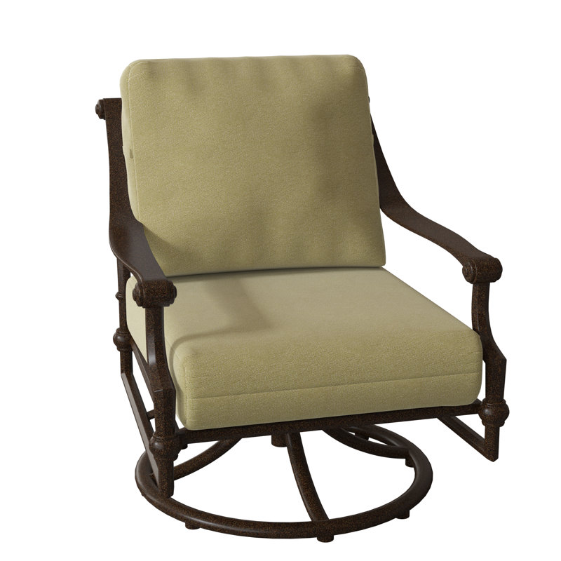Delphi Outdoor Rocker Chair, Chestnut Brown, Canvas Bird's Eye Sunbrella® Canvas