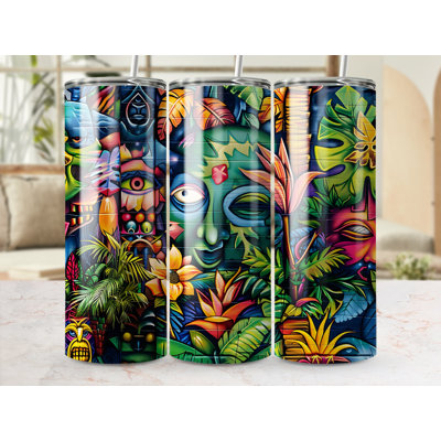 Choose Handmade Tumblers 591ml Vacuum Insulated Stainless Steel (18/8) Travel Tumbler with Straw