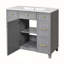 36-Inch Grey Bathroom Vanity with Ceramic Sink, Soft Close Doors, and Ample Storage for Compact Spaces-1009629613