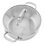 Casserole en acier inoxydable brossé à 3 plis avec couvercle KitchenAid, 4 pintes, acier inoxydable brossé