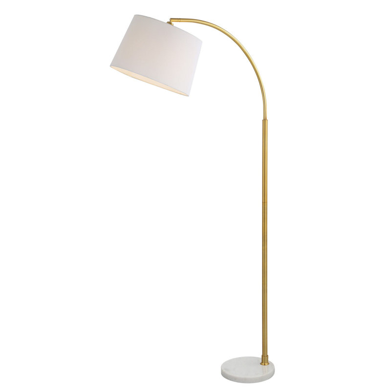 65'' White Arched Floor Lamp