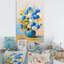 Un bouquet de fleurs bleues - peinture-890196436-890196267
