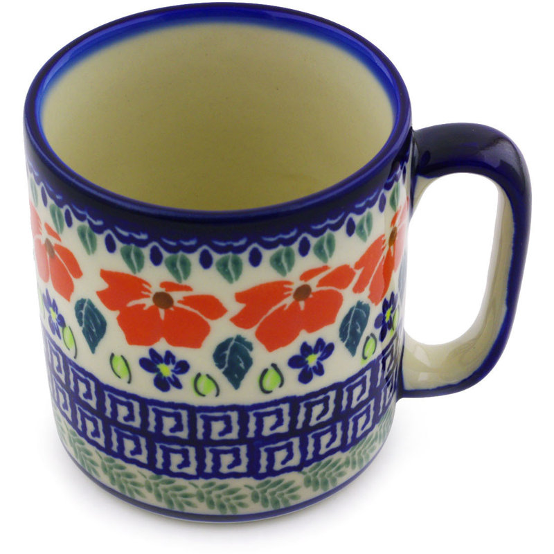 Grecian Fields Stoneware Coffee Mug