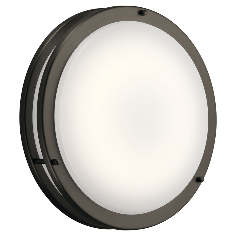 Marlton Acrylic LED Flush Mount, Acrylic Diffuser, 4.75" H x 24" W x 4.75" D, Brushed Nickel