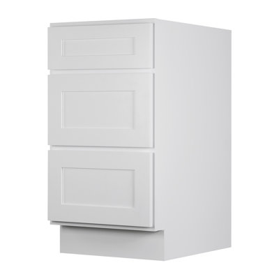 Koville DB18 White Shaker Drawer Base Cabinet With Plywood Box