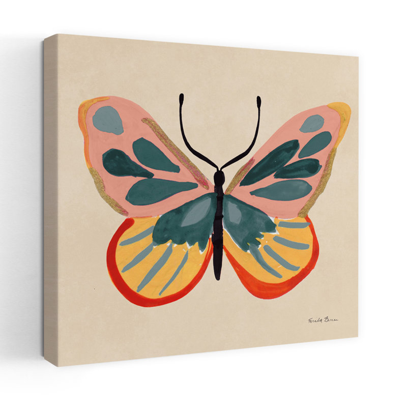 «Fluttering I Contemporary Butterfly Art», H 18 po x l 18 po