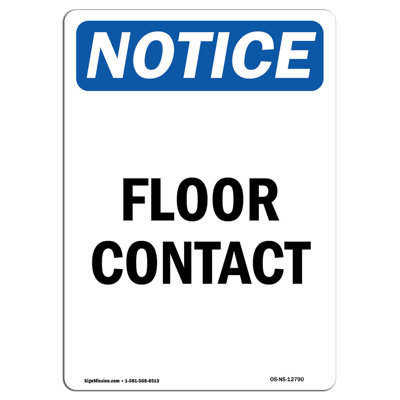 Floor Contact Sign