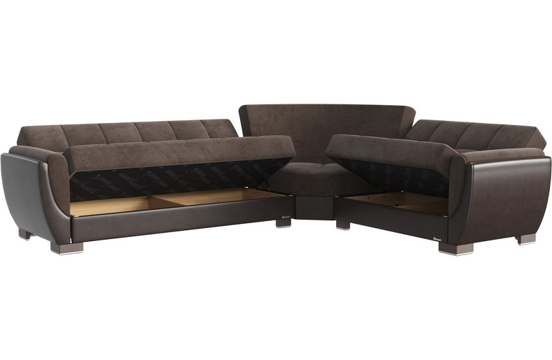 Canapé modulaire rembourré avec rangement PrimeNest SkyHaven