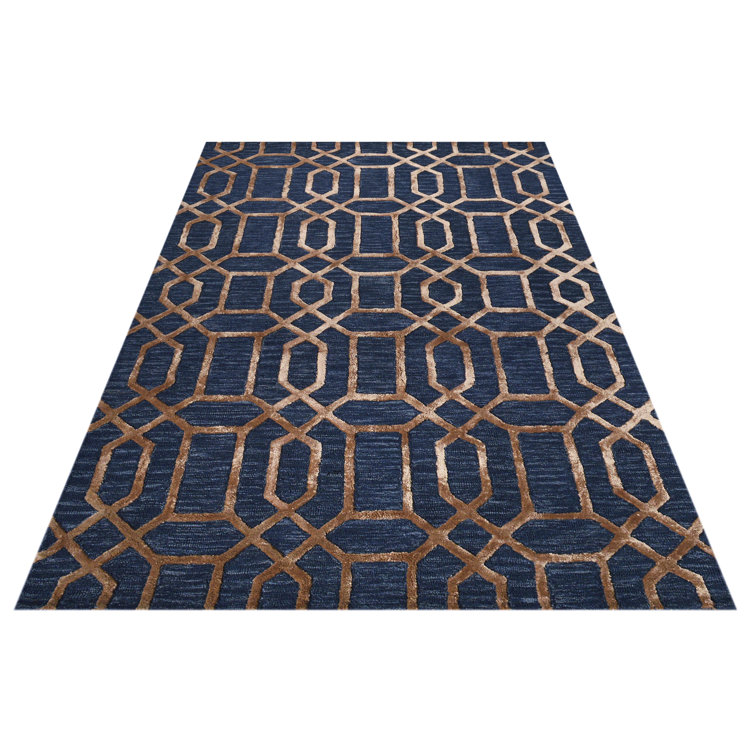 Vegas Geometric Wool Hand Woven Area Rug