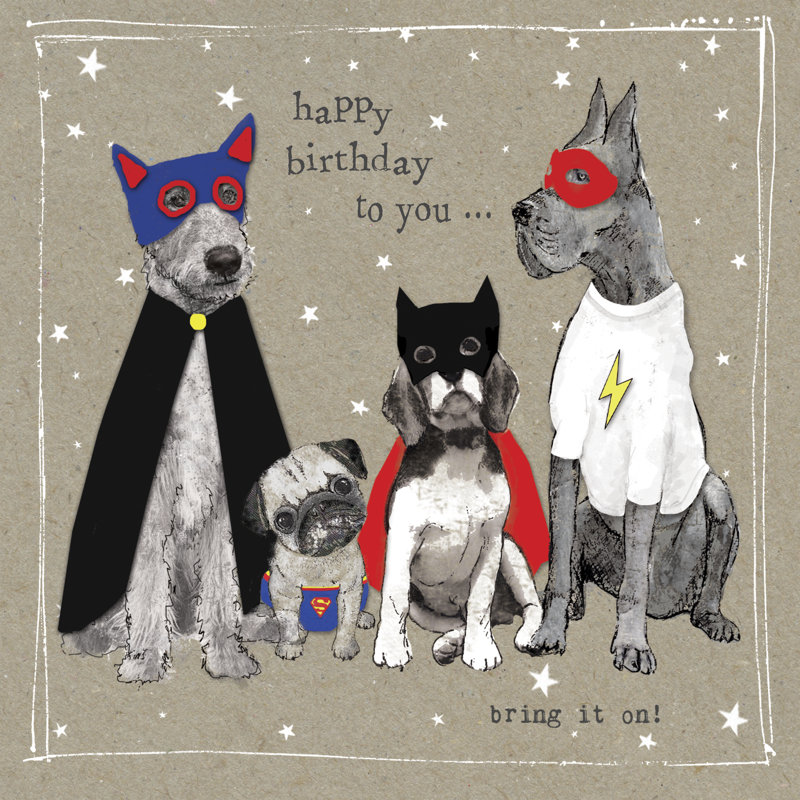 Fancypants Cool Dogs III, H 30 po x l 30 po x P 1,25 po