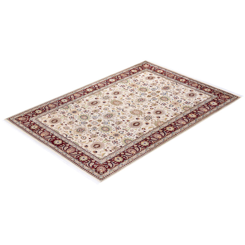 Classic One-of-a-Kind 6'4" X 9'2" Hand Knotted Area Rug