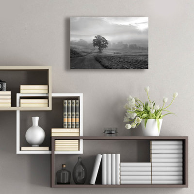 «Morning Haze 2» par Lori Deiter, art mural en verre acrylique