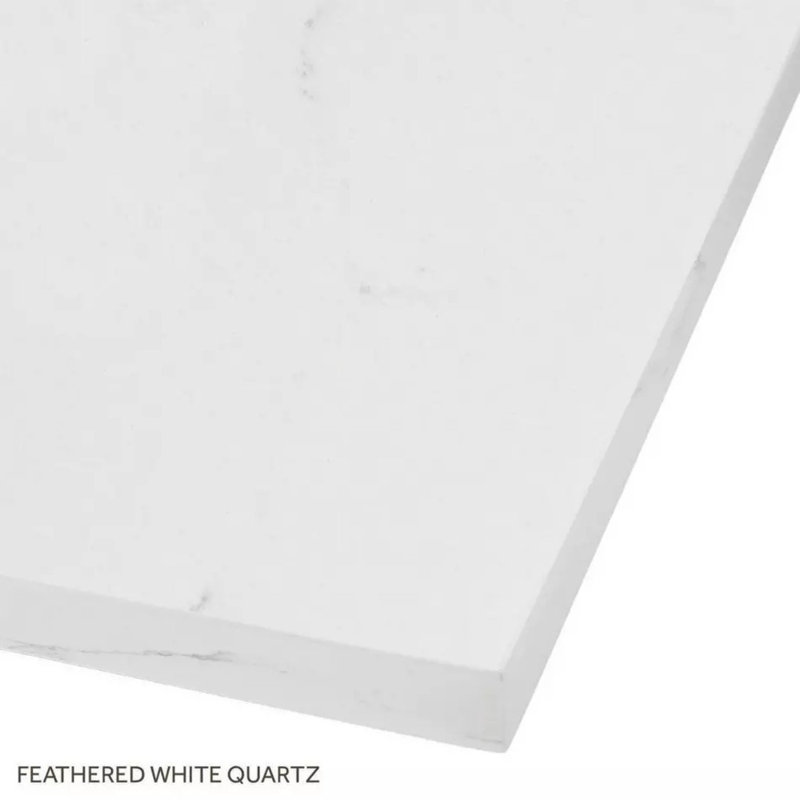 48" Delavan Vanity With Undermount Sink, Feathered White Quartz