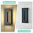 2-pack 15.7" Modern Led Outdoor Wall Lights | 24w Black Outdoor Sconces, Waterproof Acrylic Fixtures.-1332496149