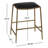 Capresha Upholstered Counter Stool with Metal Frame