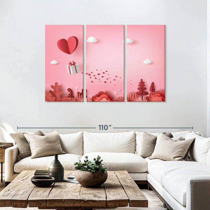 Hardie Sending Valentine's Love, 48" H x 74" W