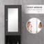 Armoire de rangement haute avec miroir Kleankin-571360028