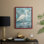 Coastal Egret I, reproduction encadrée - bois massif