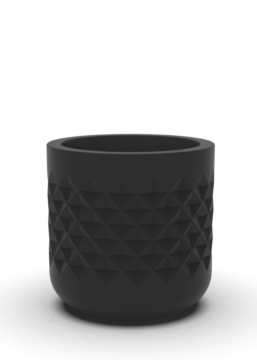 Lisle Pot Planter, 18" H x 18" W x 18" D, Black