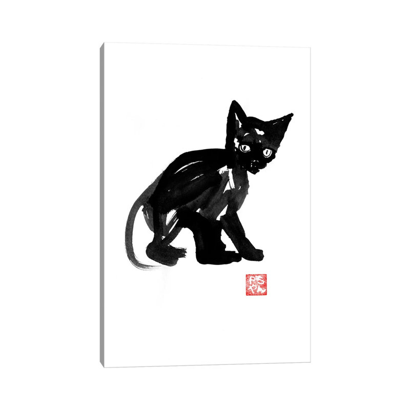 Neko by Péchane - Print on Canvas, Wrapped Canvas, 101.6 cm H x 66.04 cm W x 3.175 cm D