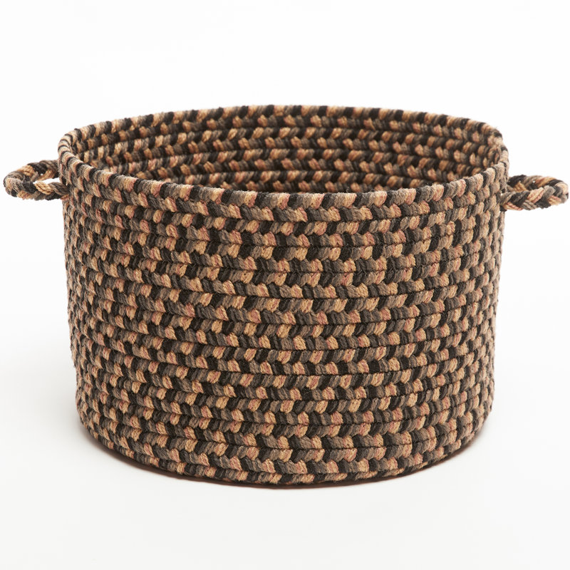 Panier en tissu Bar Harbor, H 8 po x l 10 po x P 10 po, 23 pintes, Gris foncé