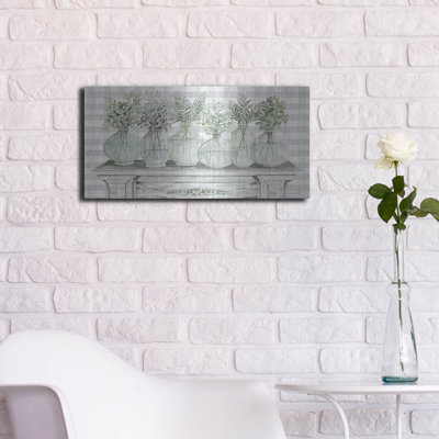  'All In A Row' by Cindy Jacobs Metal Wall Art, 24" x 12"