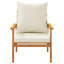  Chaise de patio 2 pièces avec coussin en bois d'acacia massif-108809164