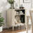 Aurel Mid-Century Modern 27.6" Accent Cabinet with Fluted Doors-1532458493