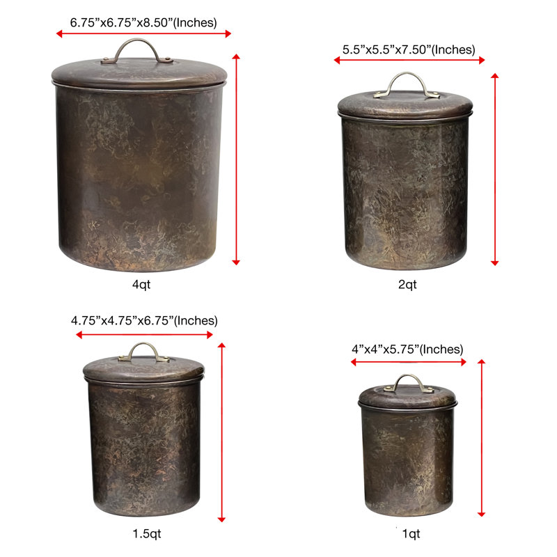 Stainless Steel Canister - Set of 4