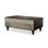 47.24" Black Solid Wood Rectangular Coffee Table