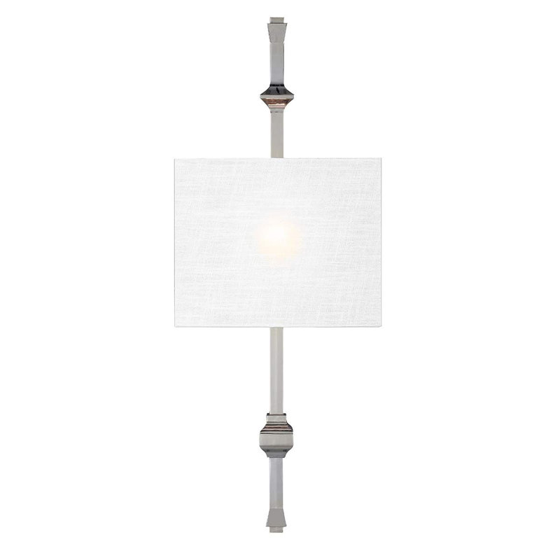 Seaway Flush Mounted Sconce, Polished Nickel