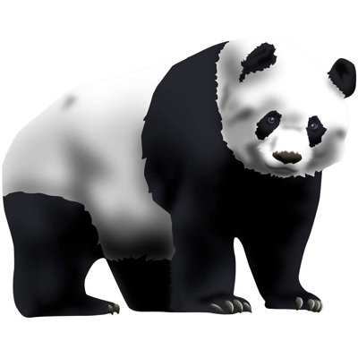Décalcomanie murale panda