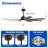 Farmhouse 60" 8-Blade Large 3CCT LED Windmill Ceiling Fan with Light and Remote Control