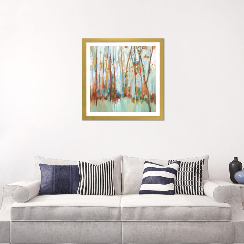 «Soulouses» par Allison Pearce - reproduction d'art, H 24 po x l 24 po x p 1 po, Papier encadré doré, Blanc