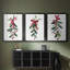 Art de Noël des Fêtes de Noël - Toile tendue avec châssis sur mesure - 3 pièces-11298645-11298643