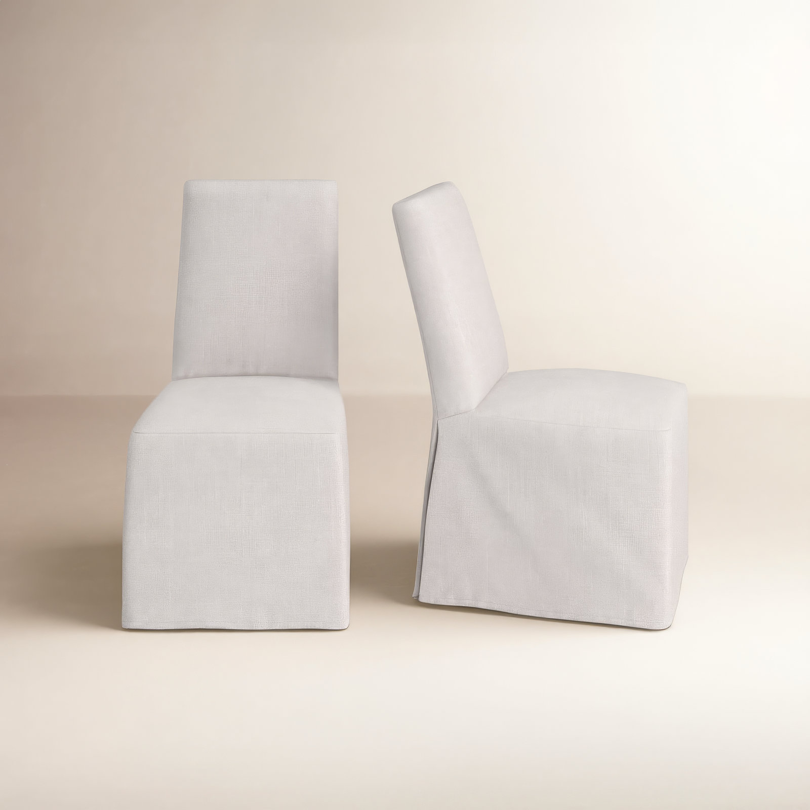 Taja Sunbrella® Upholstered Parsons Chair, Gray