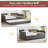 Daybed, Sofa Bed Metal Framed With Trundle Twin Size