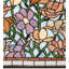 Vitrail en verre coloré magnolia 22 po x l 22 po