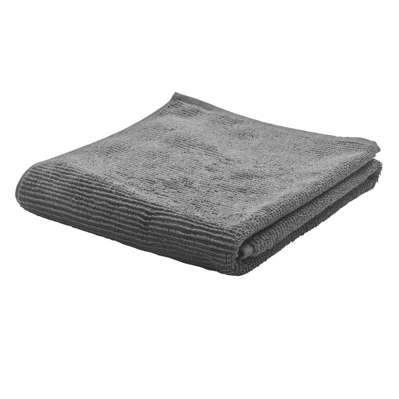 Tapis de bain en coton biologique TUYO - Rectangle - Aimant (gris anthracite)