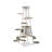 74.02" White Standard Solid Wood Cat Tree