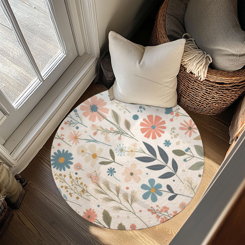 Tapis tressé Sunlit, Rond 5 pi
