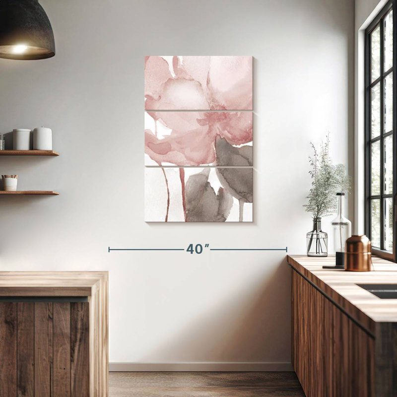 Avery Blush Bloom II, H 38 po x l 24 po